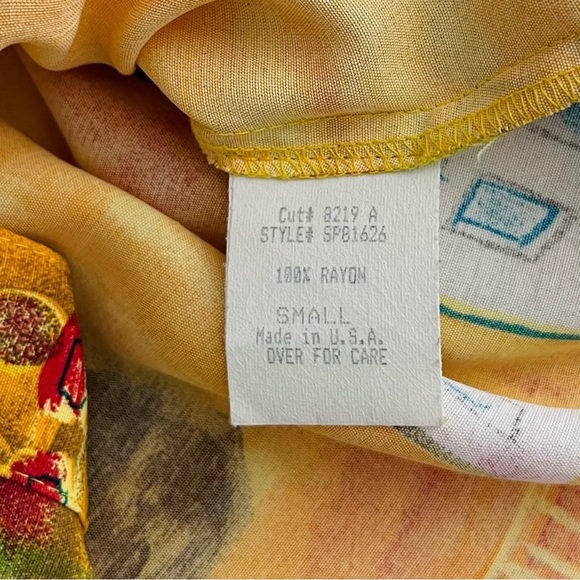 Vintage Saint Germain Paris Oversized Button Up Top Wearable Art - Picture 13 of 13